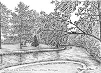 Forks of the Kalamazoo River, Albion Michigan