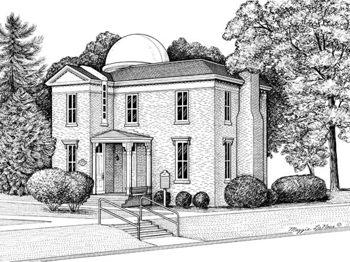 Albion College Observatory Art by Maggie LaNoue