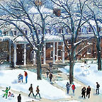 Wesley Hall Albion College print