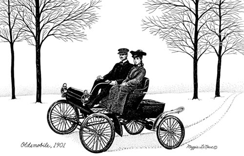 Model T line art