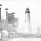 Tri-Centennial Lighthouse Milliken State Park,  Detroit Michigan
