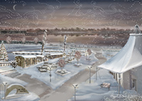 Mt. Elliot Park, artwork by Maggie LaNoue