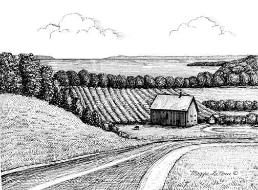 Rustic Barn by river