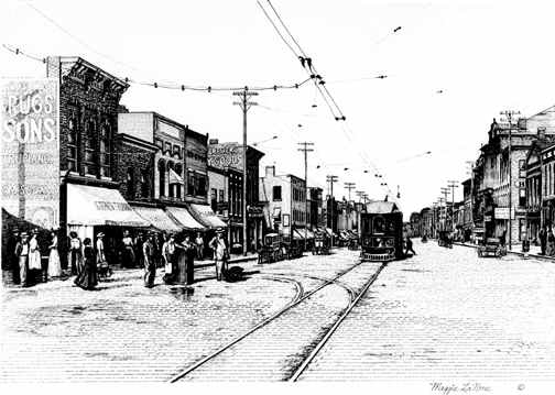 Interurban Michigan Line Art