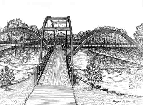 Tridge Midland Michigan art by Maggie LaNoue