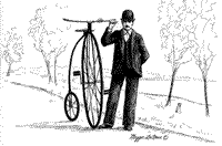 Penny Farthing Cyclist