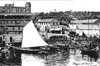 Albion COllege Campus 1894 Art by Maggie LaNoue