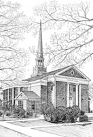 Goodrich Chapel Albion College print