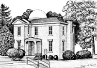 Albion College Observatory Print