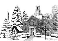 Albion College Robinson Hall Print
